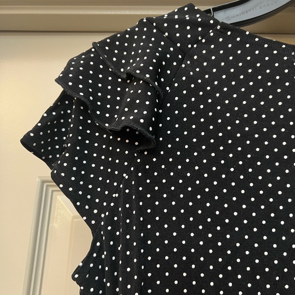 Polka Dot Ruffled Blouse - Picture 3 of 6